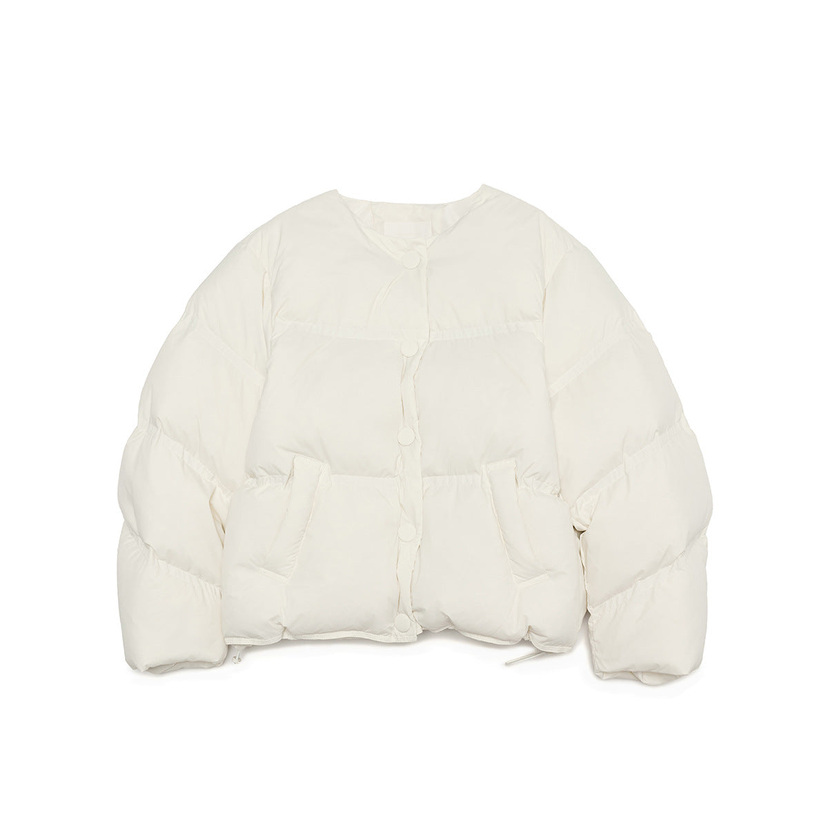 Cloud Puff Round-Neck Down Puffer Jacket