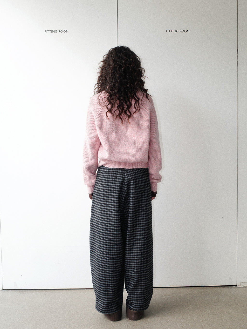 Baggy Plaid Casual Wide-Leg Pants