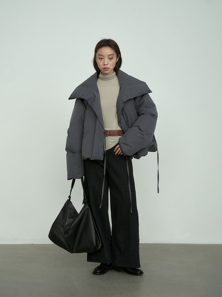 High Waist Wide Leg Lined Pants with Belt
