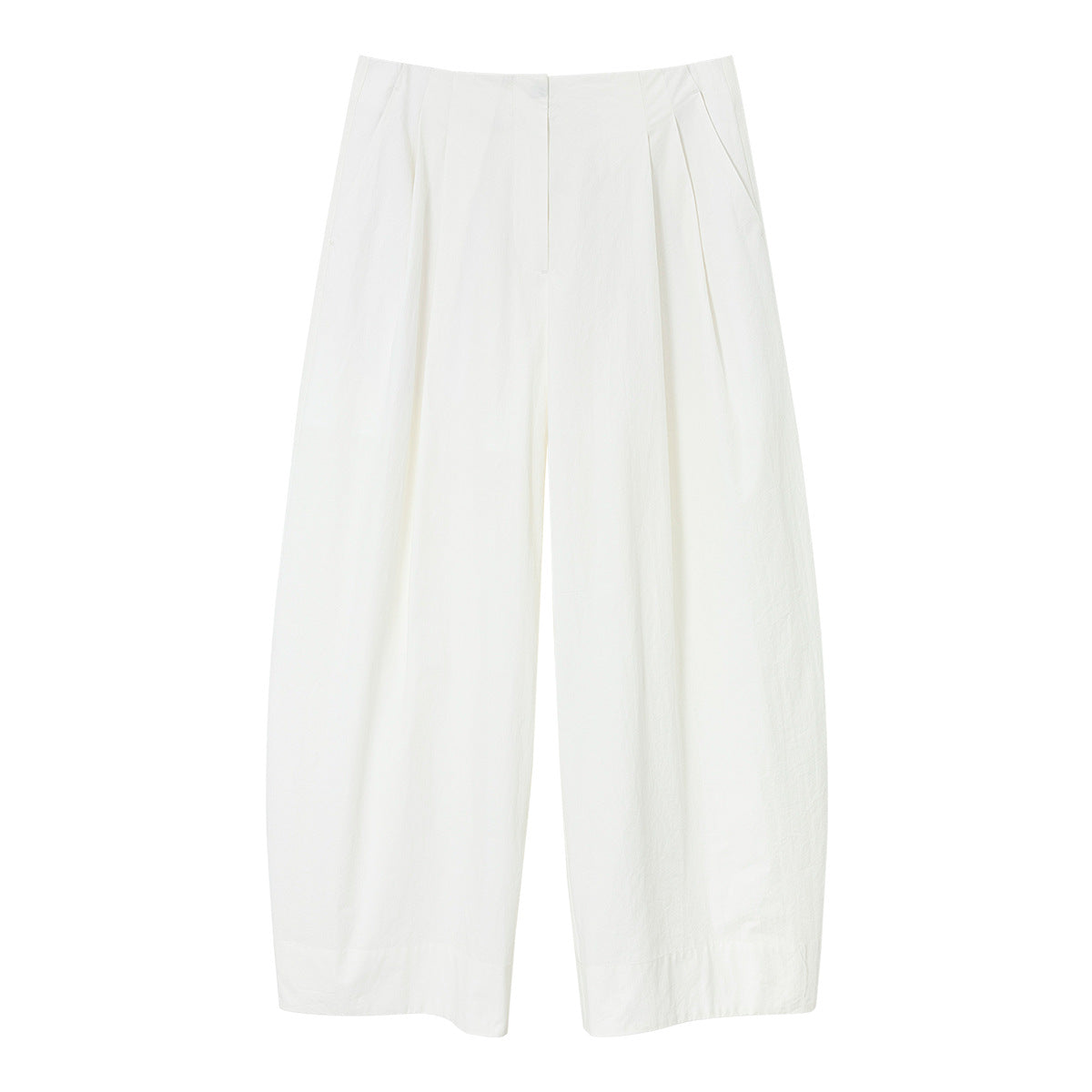 Pleated Wide-leg Baggy Pants