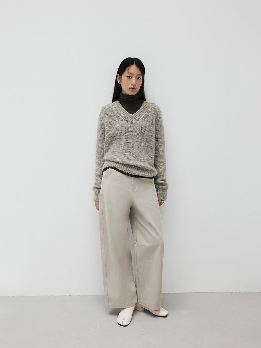 High Rise Barrel Leg Pants