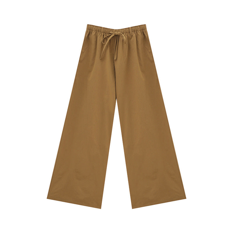 Drawstring Wide Leg Pants