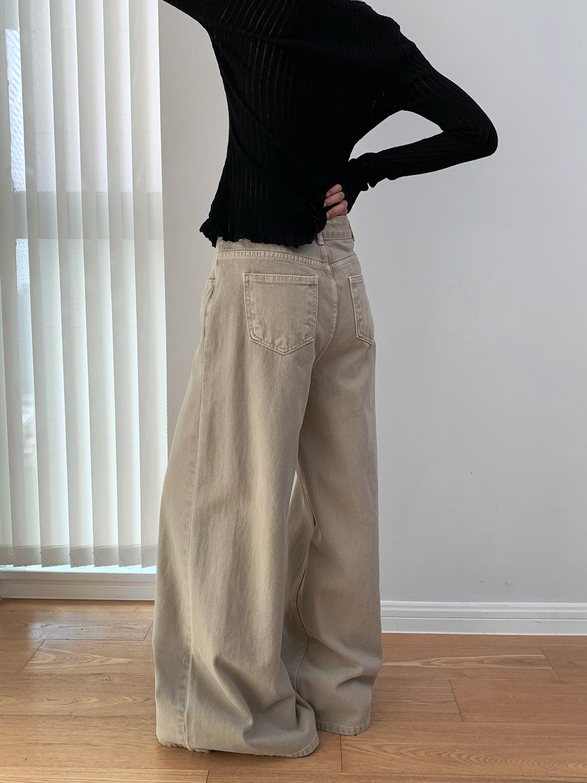 Wide-leg Baggy Casual Jeans
