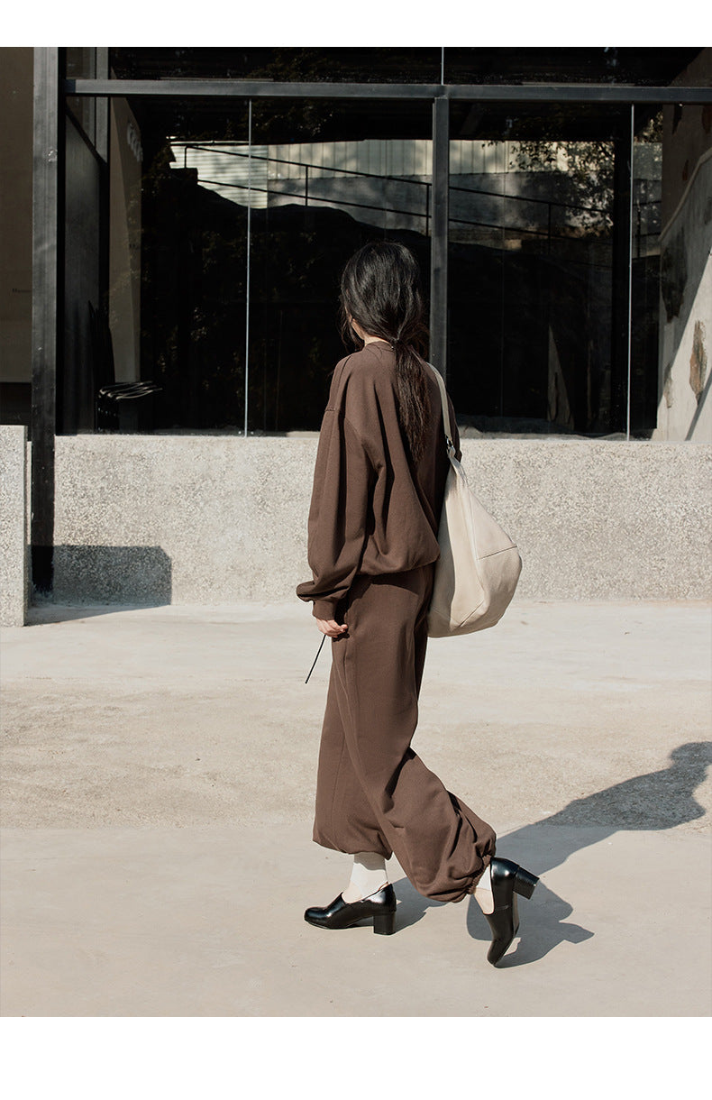 Relaxed Straight-Leg Sweatpants