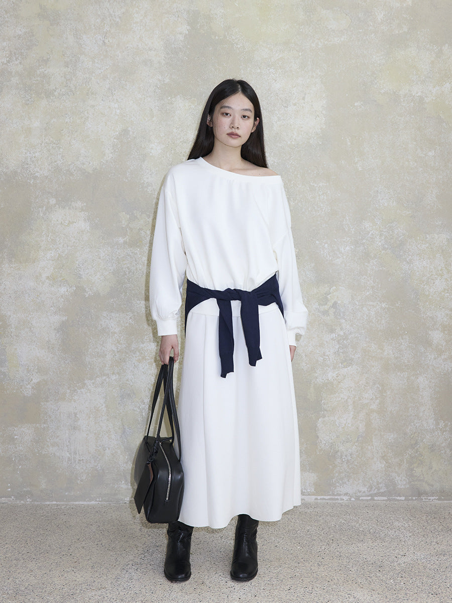 Stretchy A-Line Maxi Skirt