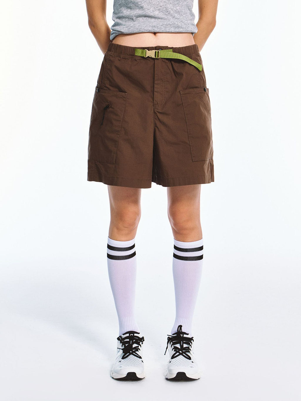 Lightweight Sporty Casual Versatile Elastic Waist Work Shorts