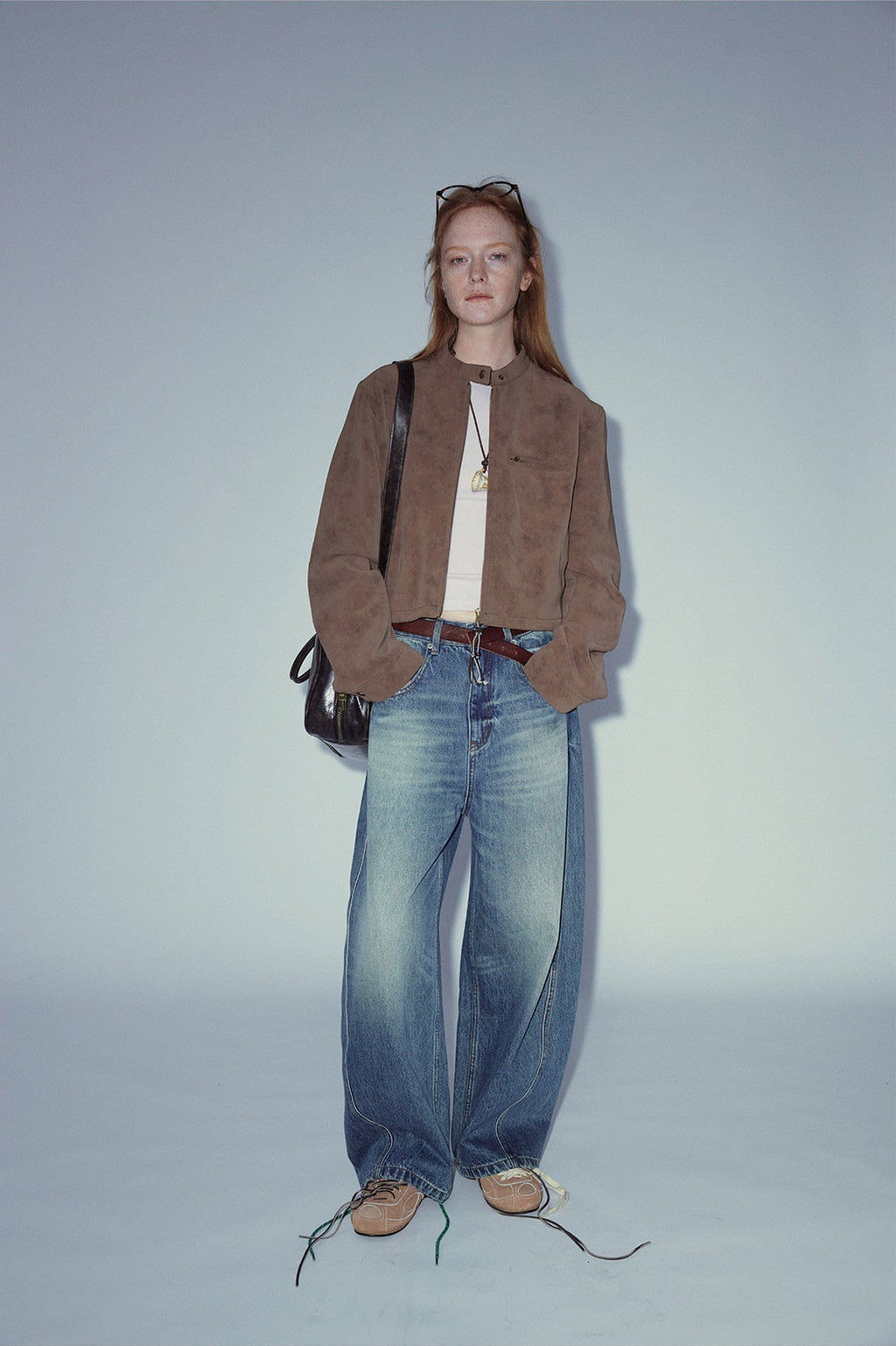 Vintage Style Suede Slim Jacket