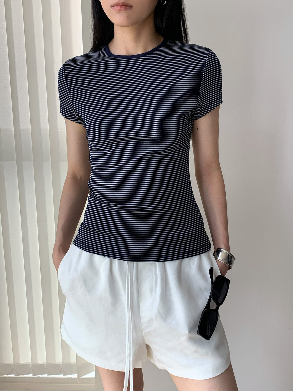 Cloud-Feel Round Neck Slim T-Shirt