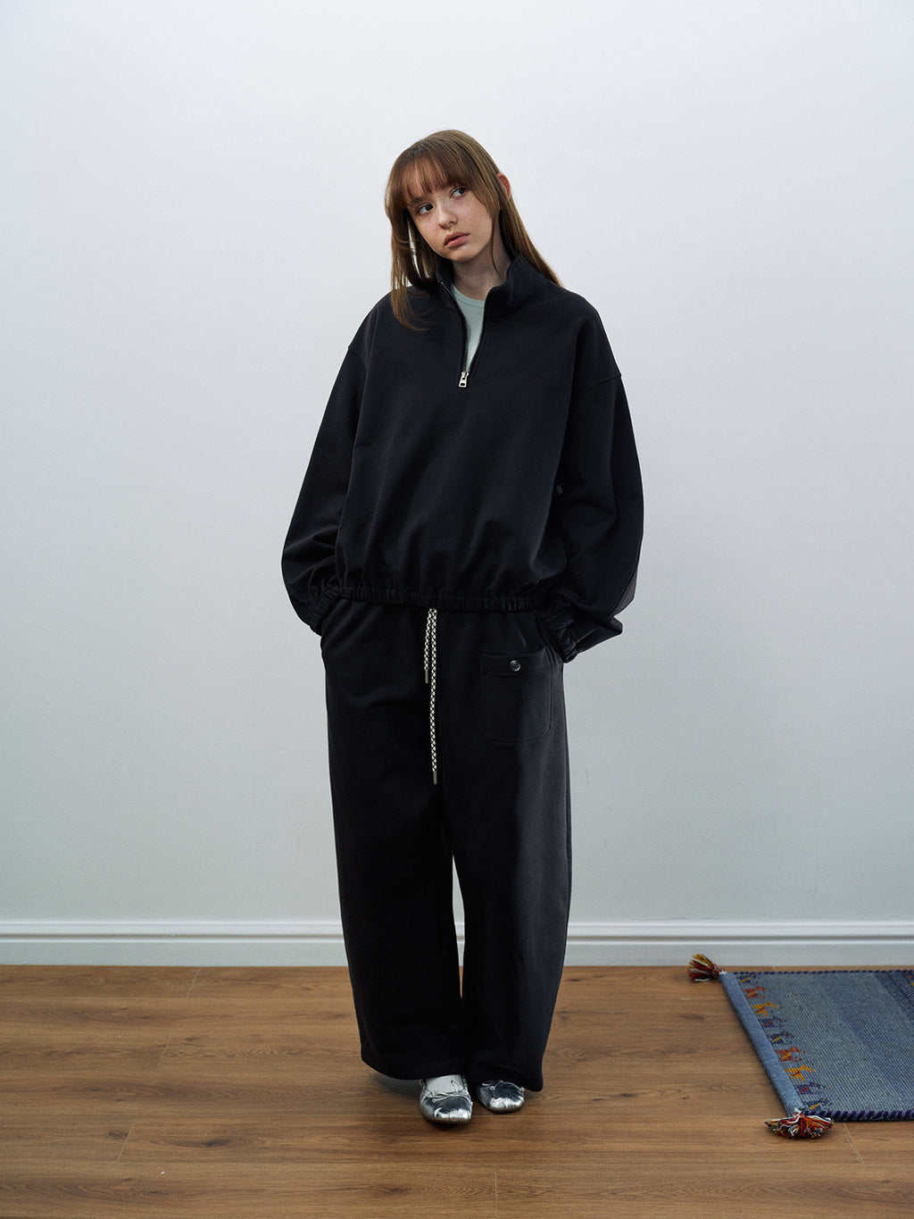 Casual Half Zipper Sweatshirt